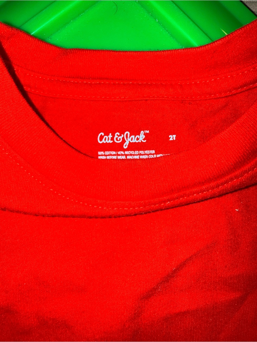 Cat & Jack Red Short-Sleeve Crew Tee